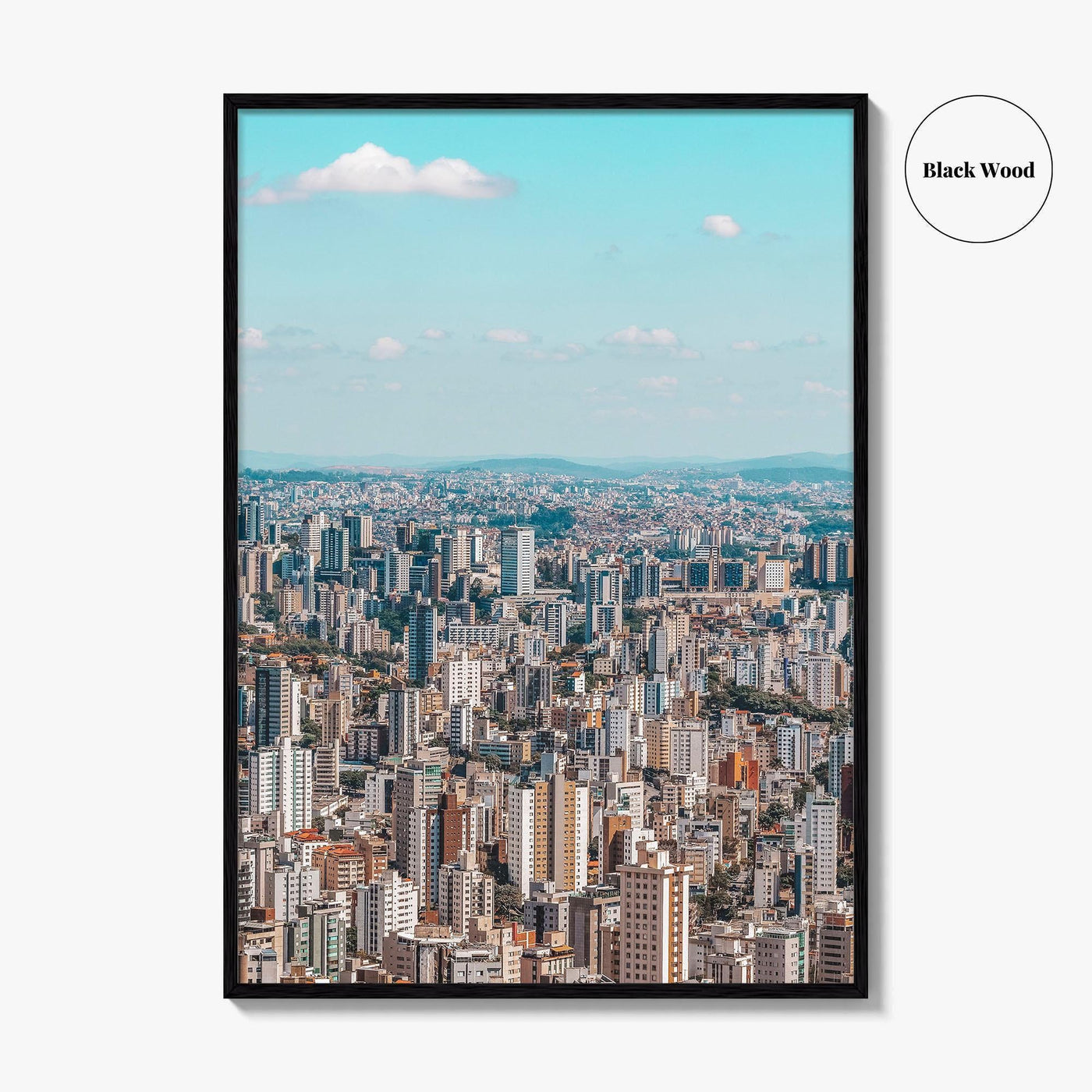 Belo Horizonte Skyline Fine Art Photo Print, Mangabeiras Viewpoint, Minas Gerais, Brazil Wall Poster