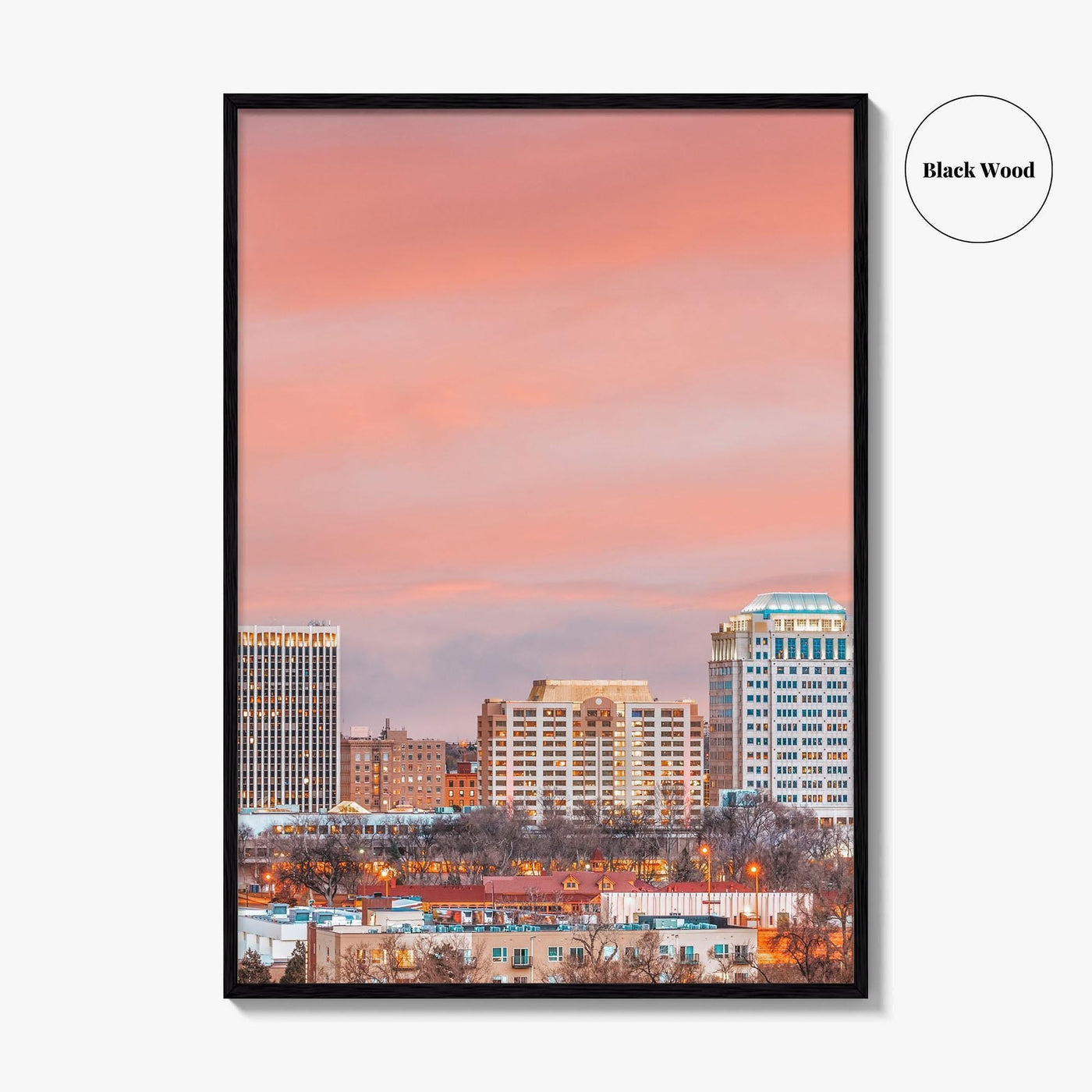 Colorado Springs Skyline Fine Art Photo Print, CO, USA, Wall Decor Poster