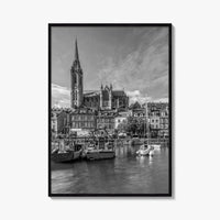 Cork Black and White Fine Art Photo Print, Cobh Cathedral Ireland Poster