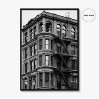 Detroit Black and White Fine Art Photo Print, Michigan USA, Architecture Wall Decor Poster