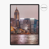 Hong Kong Skyline Fine Art Photo Print, Victoria Harbour, China Wall Decor Poster