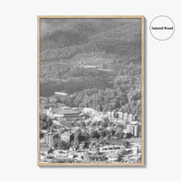 Boone Black and White Fine Art Photo Print, Howards Knob North Carolina Poster