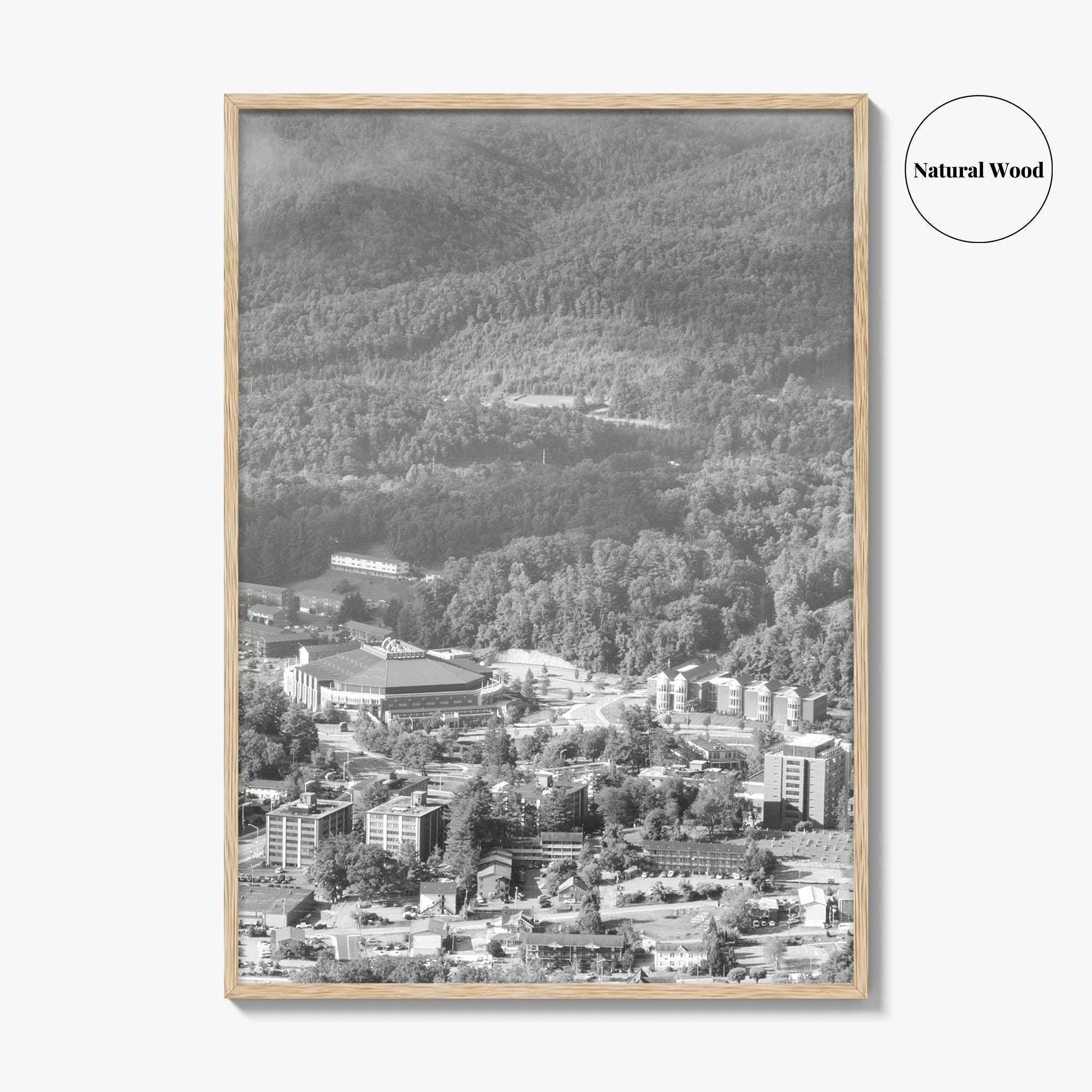 Boone Black and White Fine Art Photo Print, Howards Knob North Carolina Poster