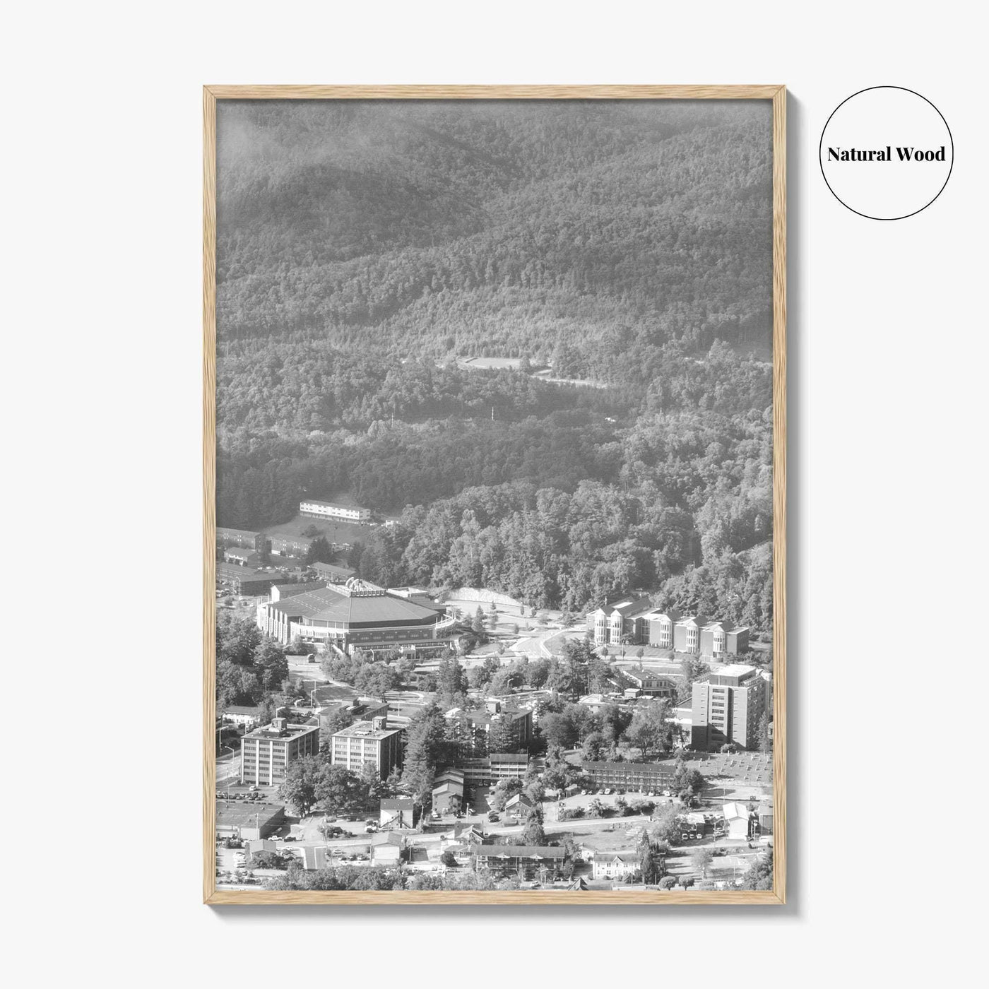 Boone Black and White Fine Art Photo Print, Howards Knob North Carolina Poster