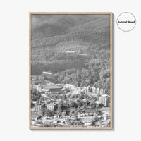 Boone Black and White Fine Art Photo Print, Howards Knob North Carolina Poster