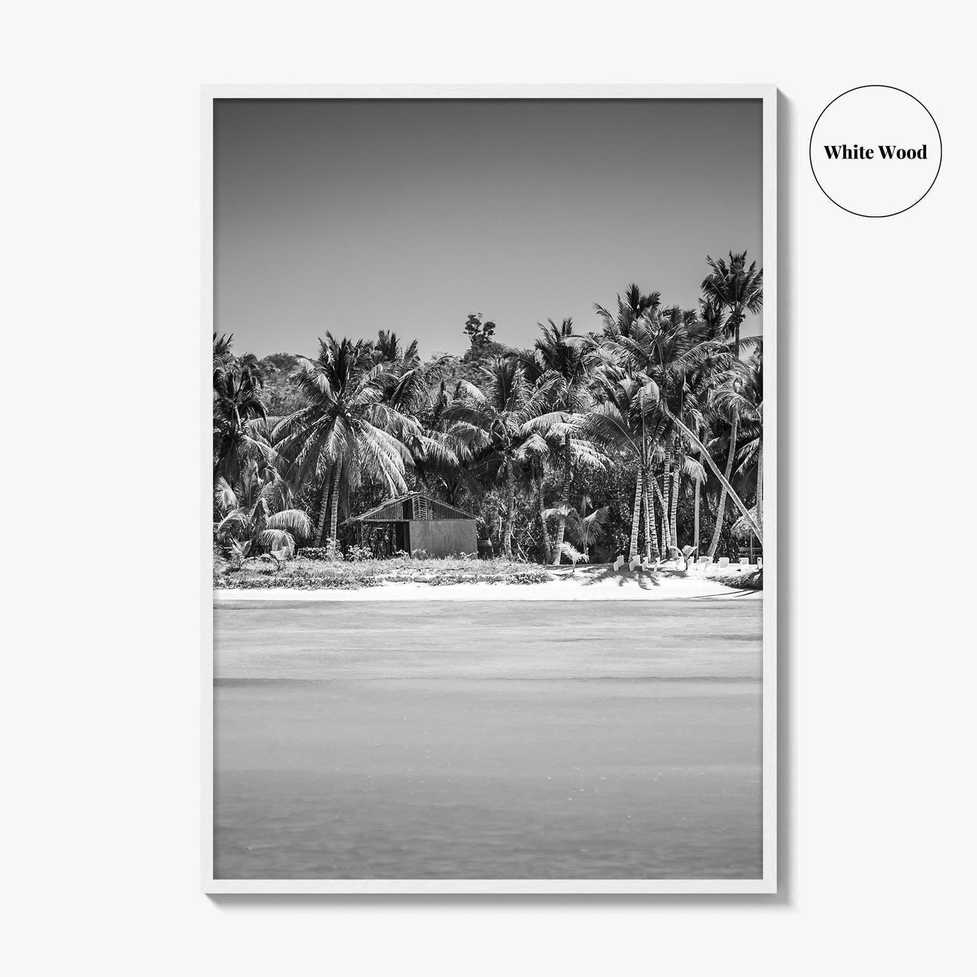 Punta Cana Black and White Fine Art Photo Print, Dominican Republic Poster