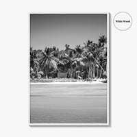 Punta Cana Black and White Fine Art Photo Print, Dominican Republic Poster