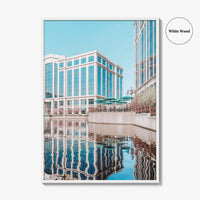 Bloomington Fine Art Photo Print, Minnesota Wall Decor, Office Park Lake Reflection Poster, USA