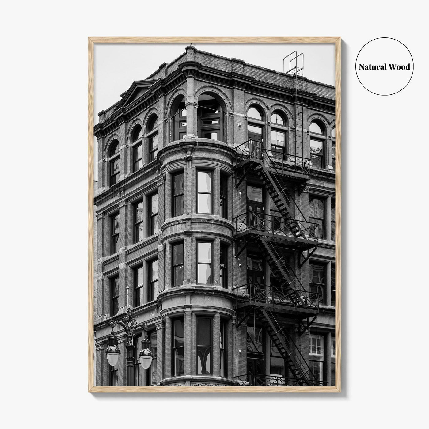 Detroit Black and White Fine Art Photo Print, Michigan USA, Architecture Wall Decor Poster