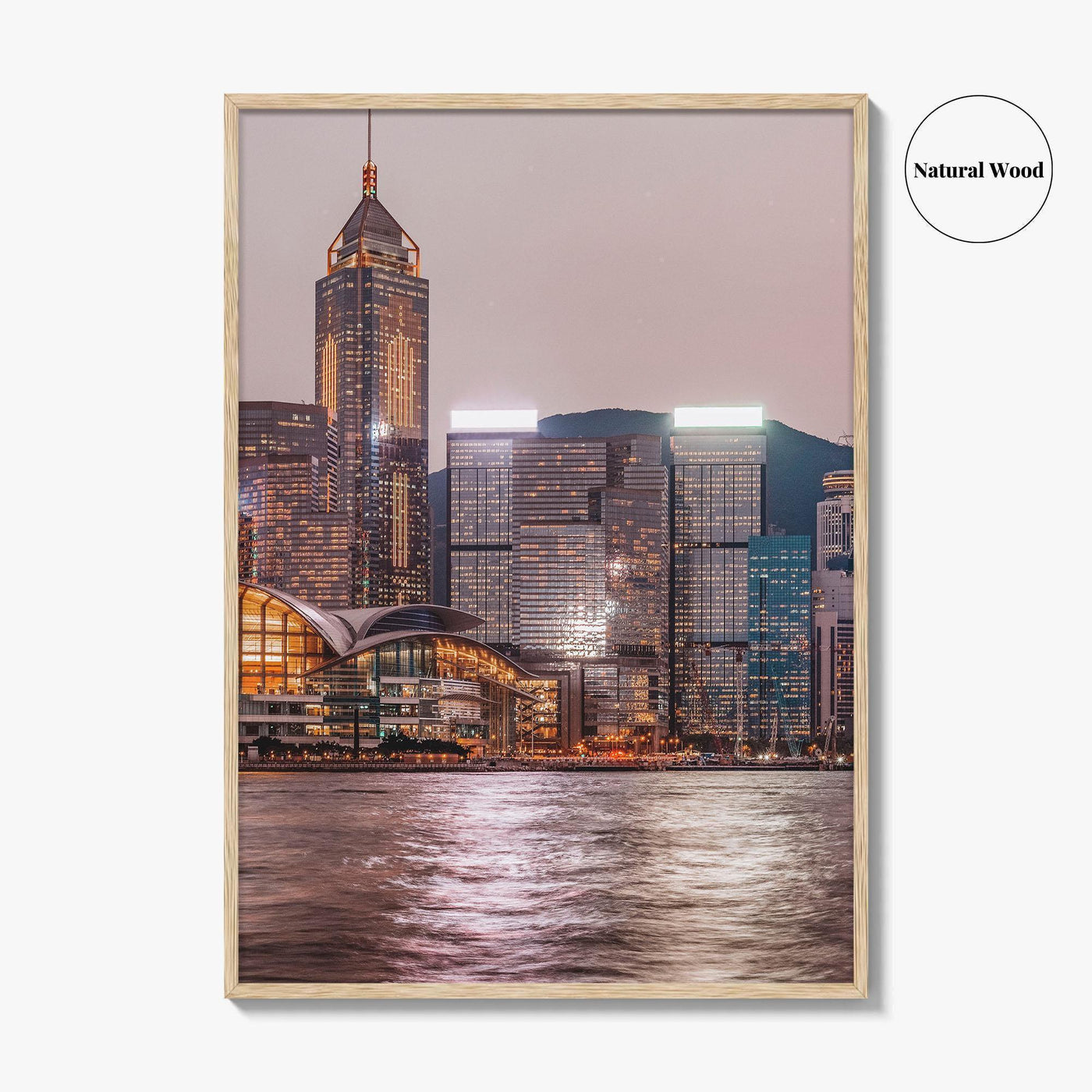 Hong Kong Skyline Fine Art Photo Print, Victoria Harbour, China Wall Decor Poster