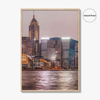 Hong Kong Skyline Fine Art Photo Print, Victoria Harbour, China Wall Decor Poster