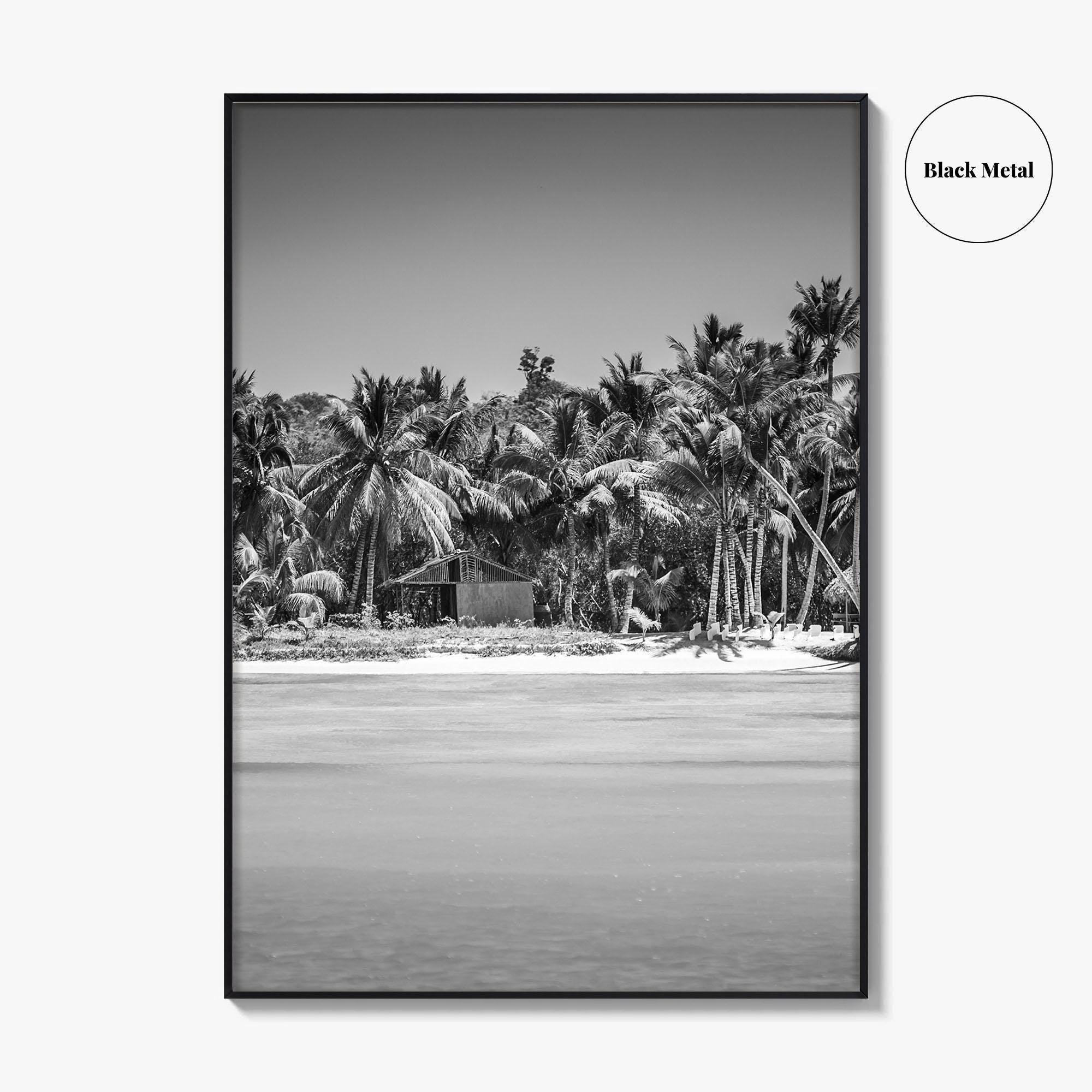 Punta Cana Black and White Fine Art Photo Print, Dominican Republic Poster