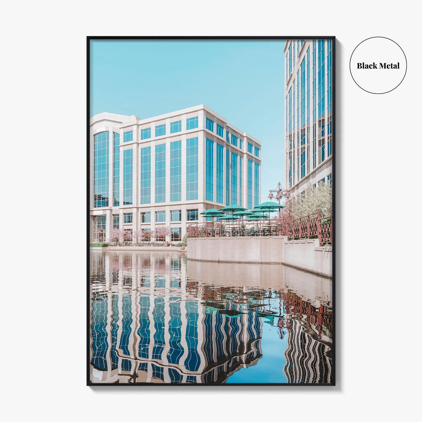 Bloomington Fine Art Photo Print, Minnesota Wall Decor, Office Park Lake Reflection Poster, USA