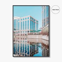 Bloomington Fine Art Photo Print, Minnesota Wall Decor, Office Park Lake Reflection Poster, USA
