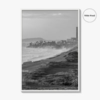 Carlsbad Black and White Fine Art Photo Print, San Diego Power Plant California Poster