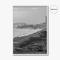 Carlsbad Black and White Fine Art Photo Print, San Diego Power Plant California Poster