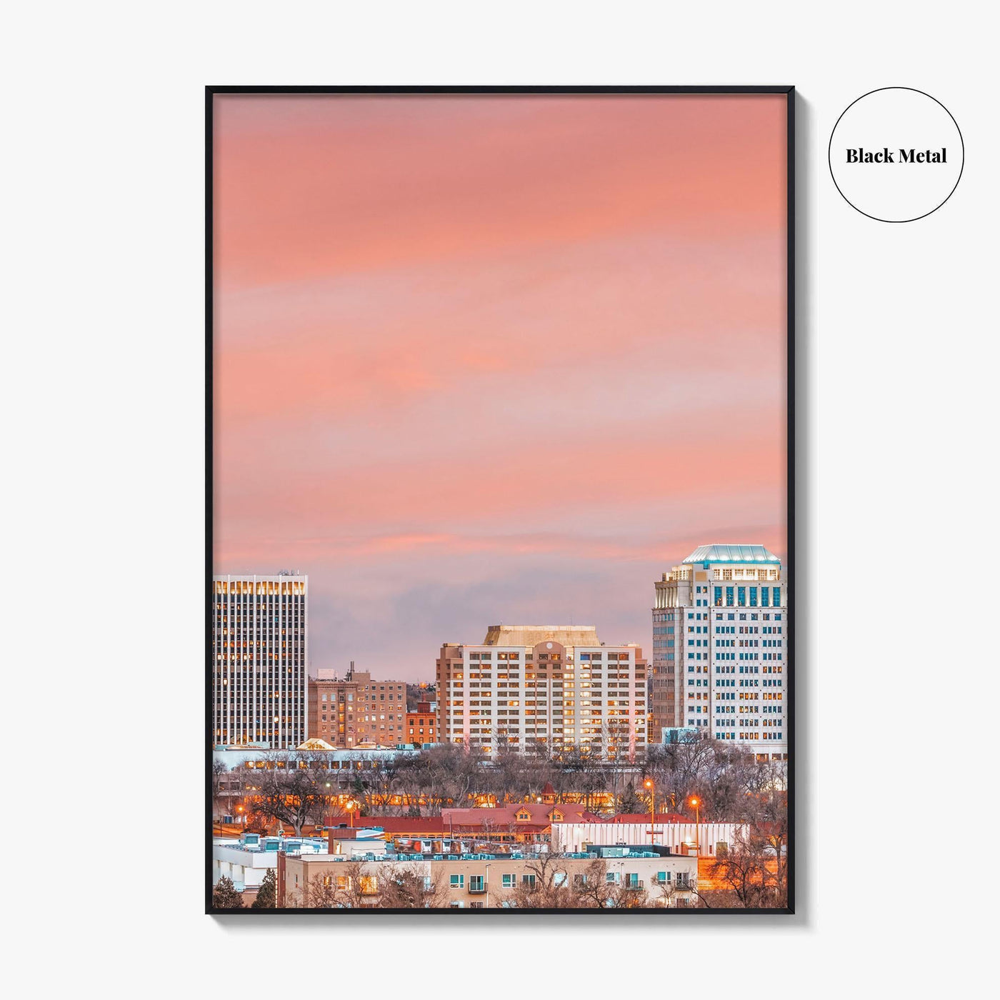 Colorado Springs Skyline Fine Art Photo Print, CO, USA, Wall Decor Poster