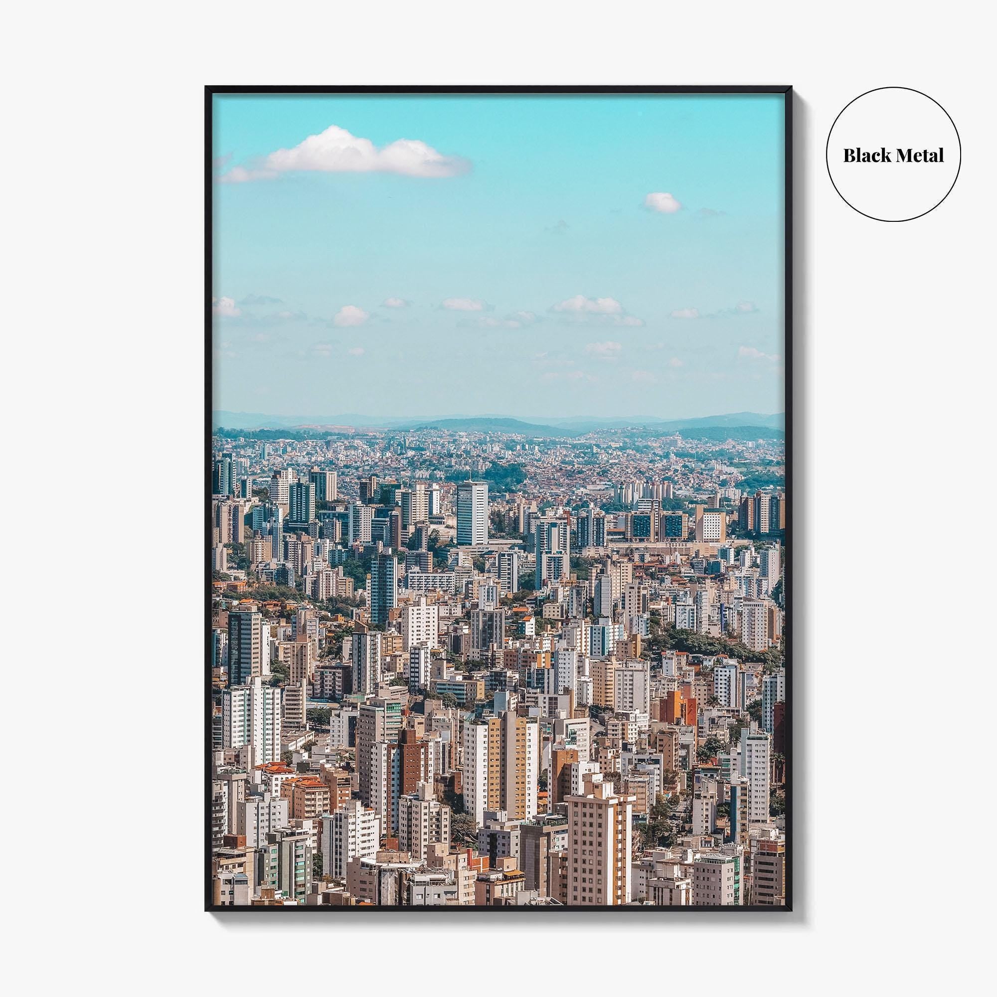 Belo Horizonte Skyline Fine Art Photo Print, Mangabeiras Viewpoint, Minas Gerais, Brazil Wall Poster