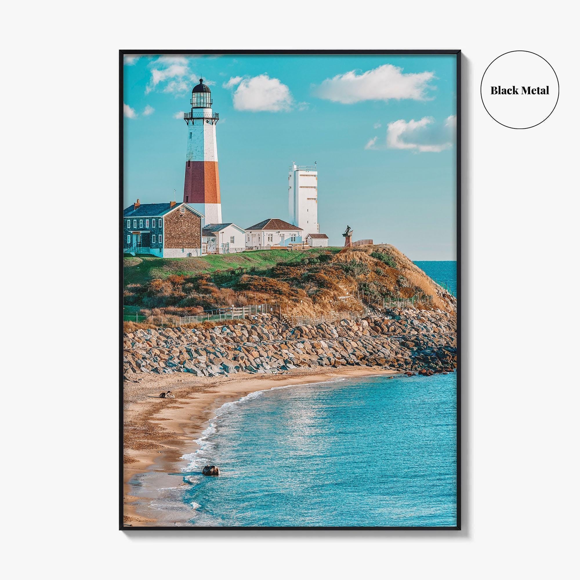 East Hampton Fine Art Photo Print, Montauk Lighthouse, Long Island New York Poster