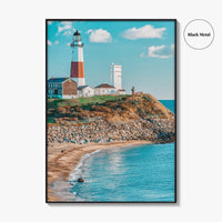 East Hampton Fine Art Photo Print, Montauk Lighthouse, Long Island New York Poster