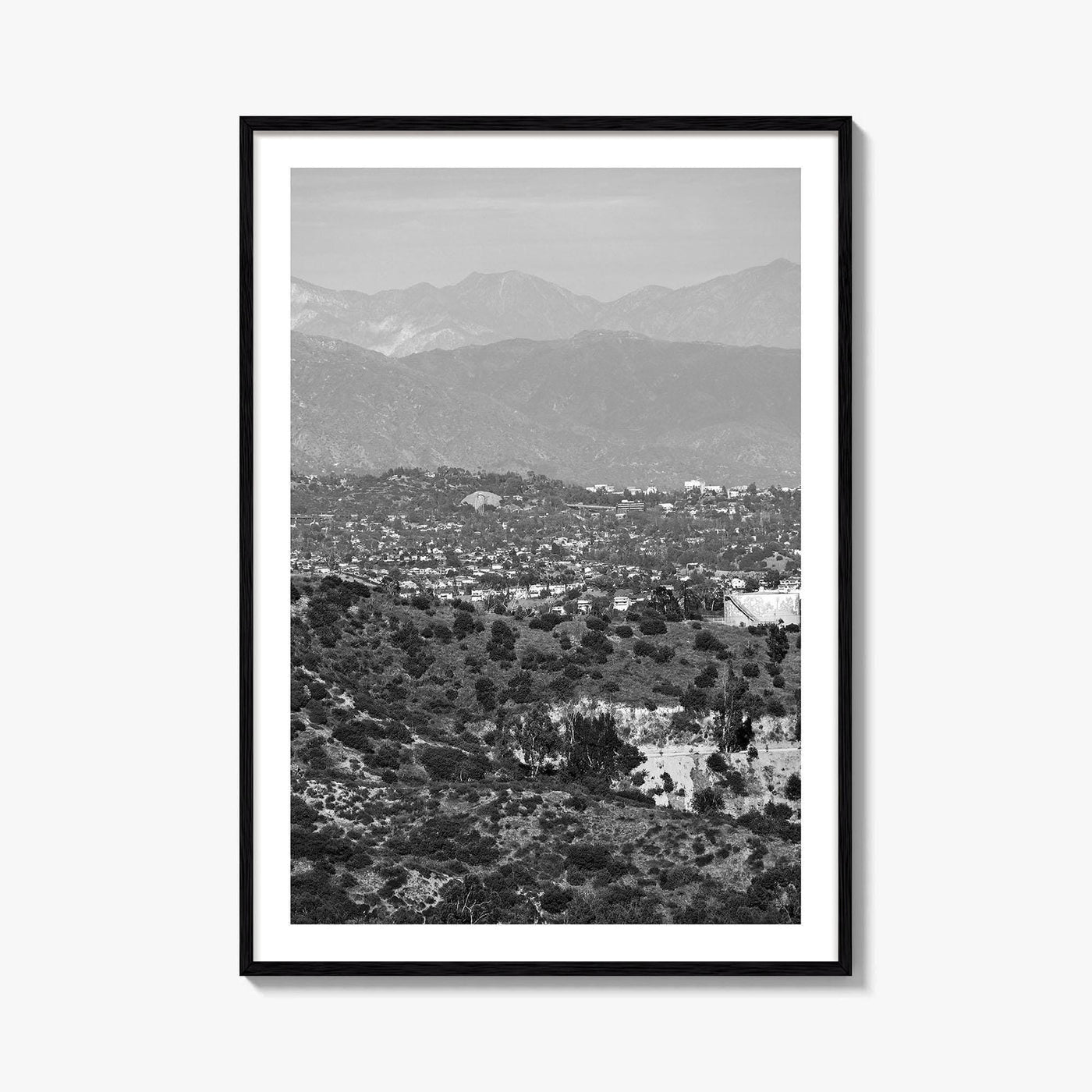 East Los Angeles Black and White Fine Art Photo Print, Northeast LA California Poster