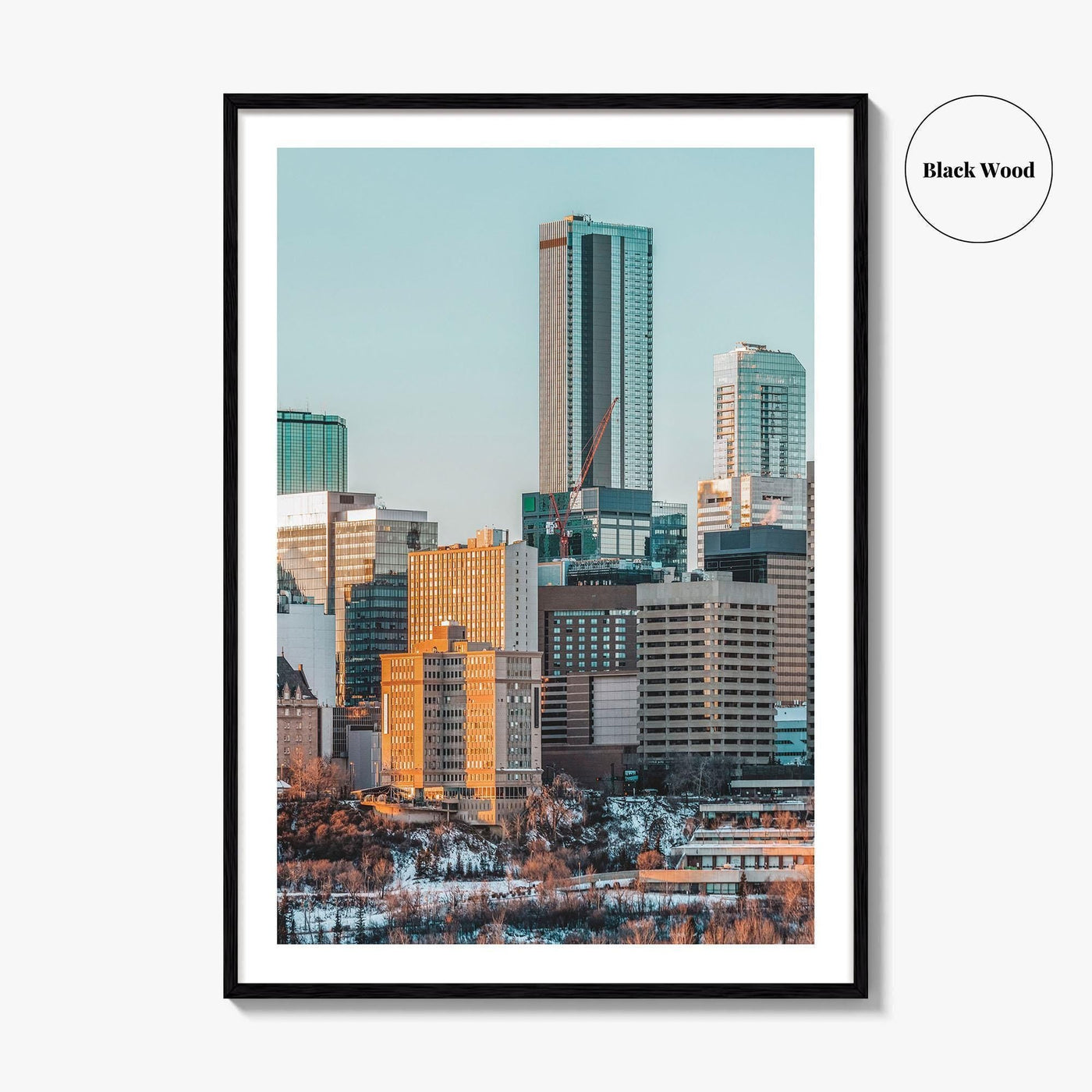 Edmonton Skyline Fine Art Photo Print, Alberta Canada Wall Poster
