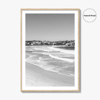 Bondi Beach Black and White Fine Art Photo Print, Sydney Australia Wall Decor Poster