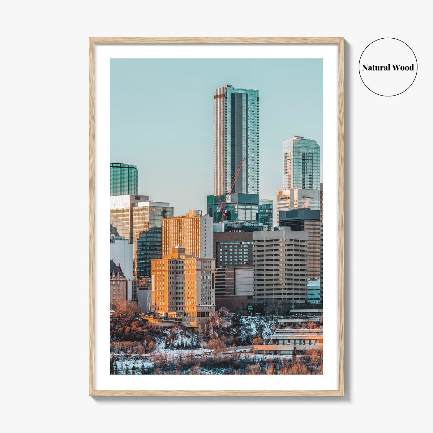 Edmonton Skyline Fine Art Photo Print, Alberta Canada Wall Poster