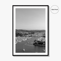 Dana Point Harbor Black and White Fine Art Photo Print, Orange County Poster