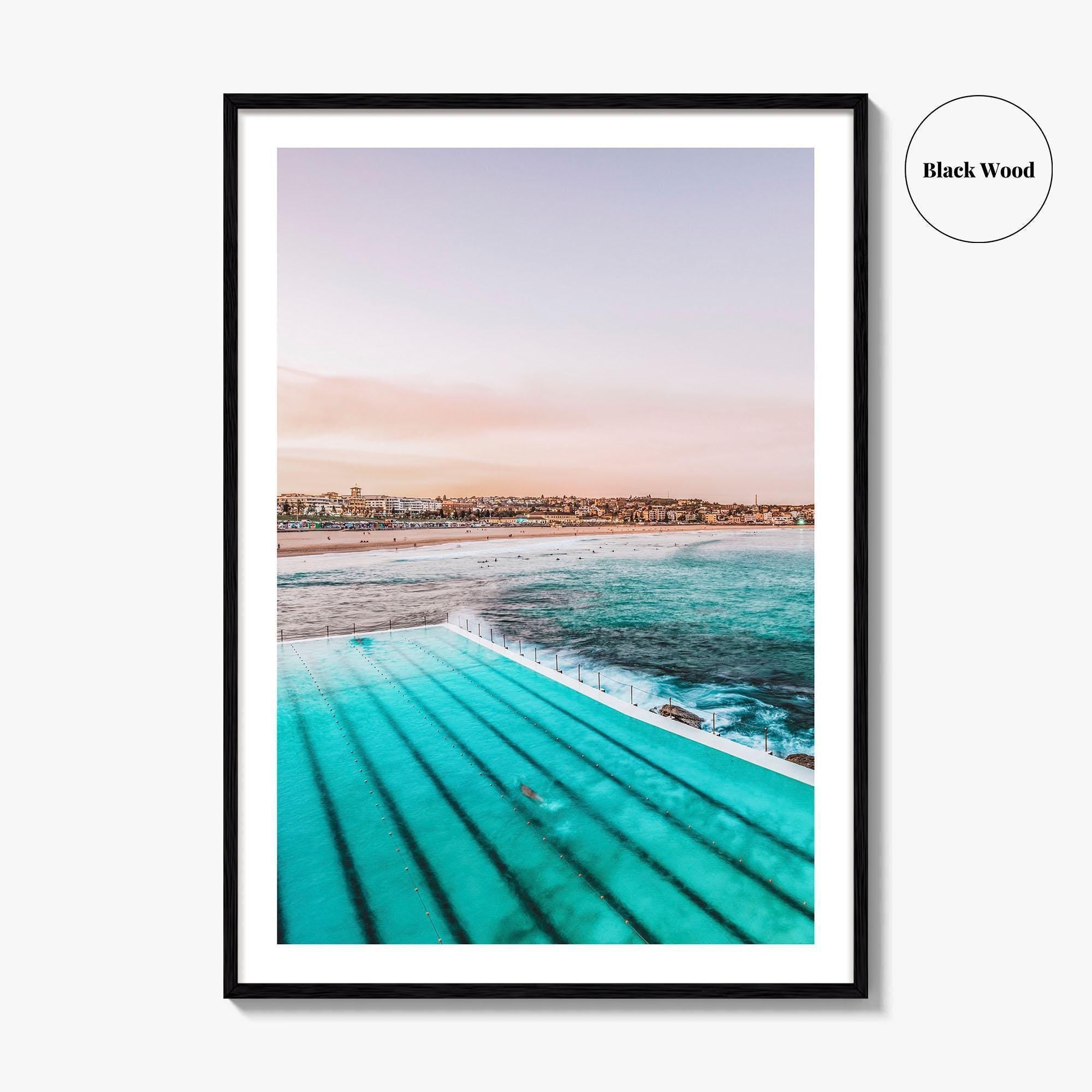 Bondi Beach Fine Art Photo Print, Sydney, Bondi Icebergs Pool, NSW Australia Poster