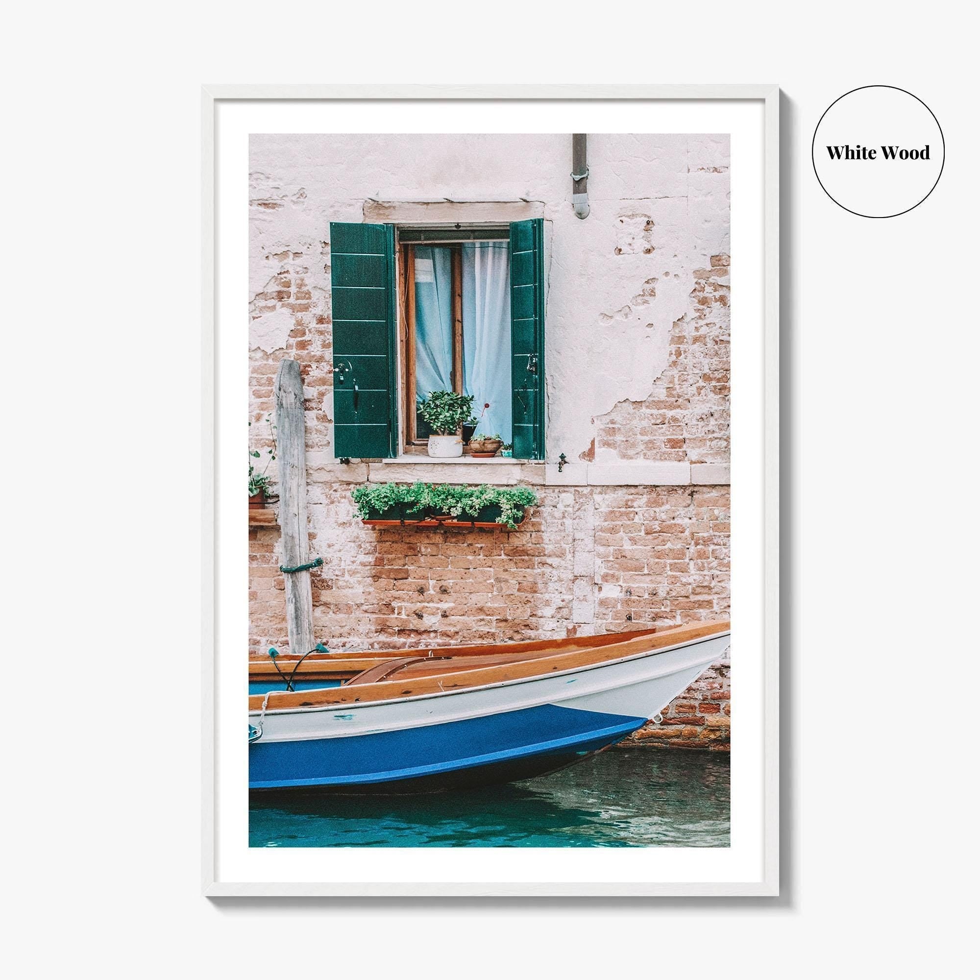 Venice Fine Art Photo Print, Italy, Venezia, Canal, Boat, Wall Decor, Poster