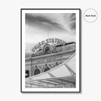 Denver Black and White Fine Art Photo Print, Union Station Colorado Poster