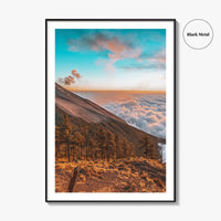 Guatemala Fine Art Photo Print, Volcano above Clouds, Nature Wall Decor Poster