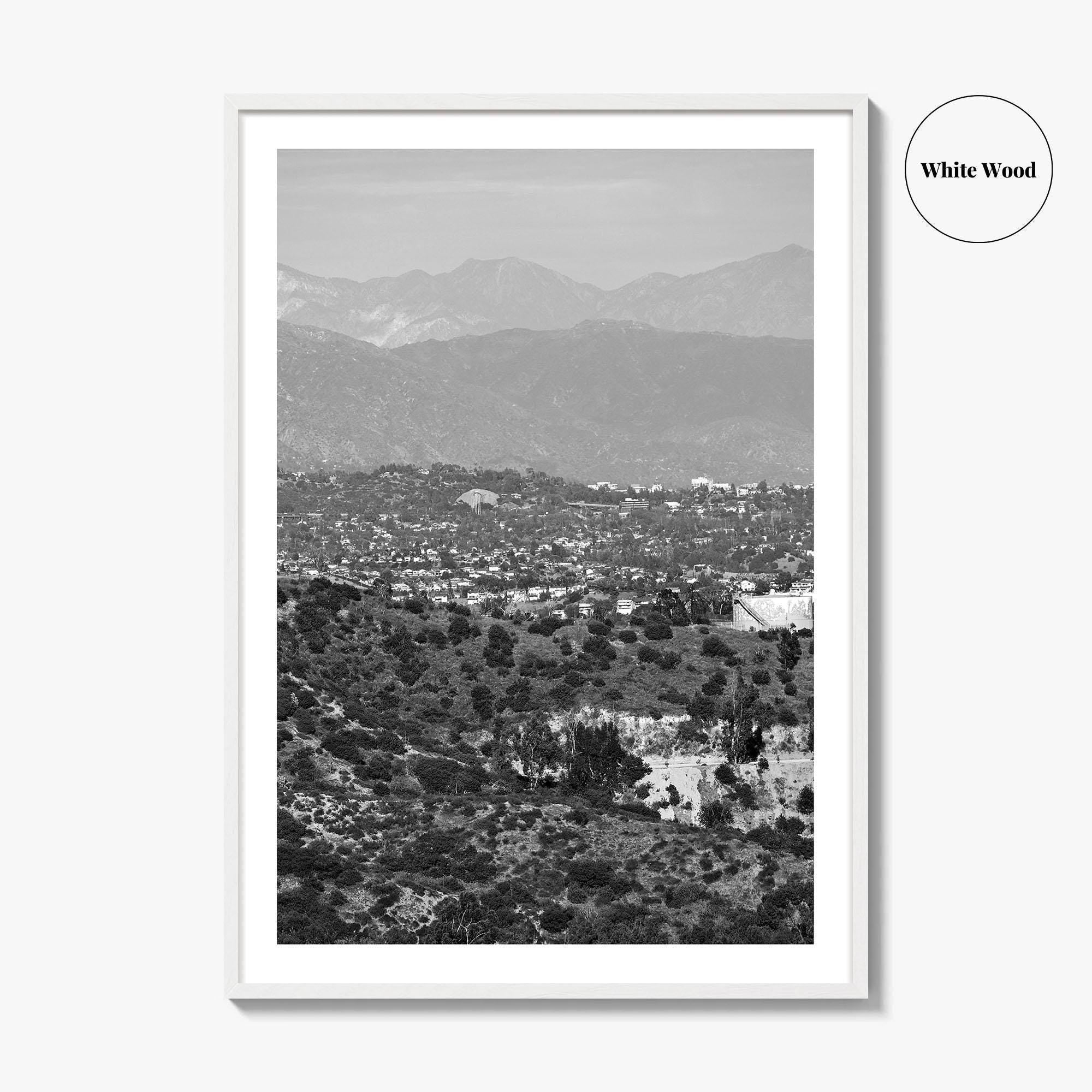 East Los Angeles Black and White Fine Art Photo Print, Northeast LA California Poster