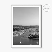 Dana Point Harbor Black and White Fine Art Photo Print, Orange County Poster