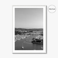 Dana Point Harbor Black and White Fine Art Photo Print, Orange County Poster