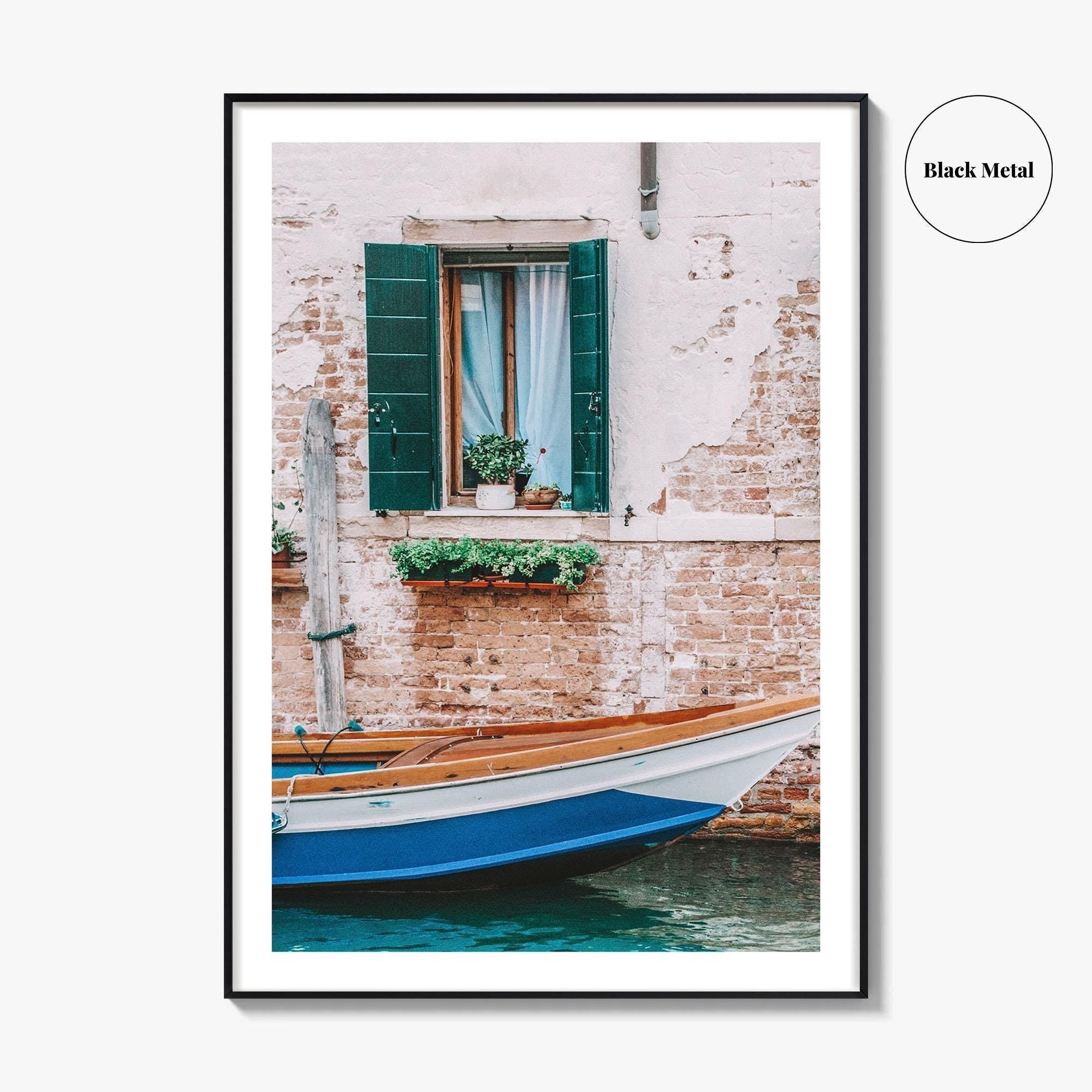 Venice Fine Art Photo Print, Italy, Venezia, Canal, Boat, Wall Decor, Poster