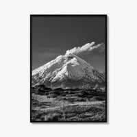 Cotopaxi Black and White Fine Art Photo Print, Volcano, Ecuador, Andes, National Park, Poster
