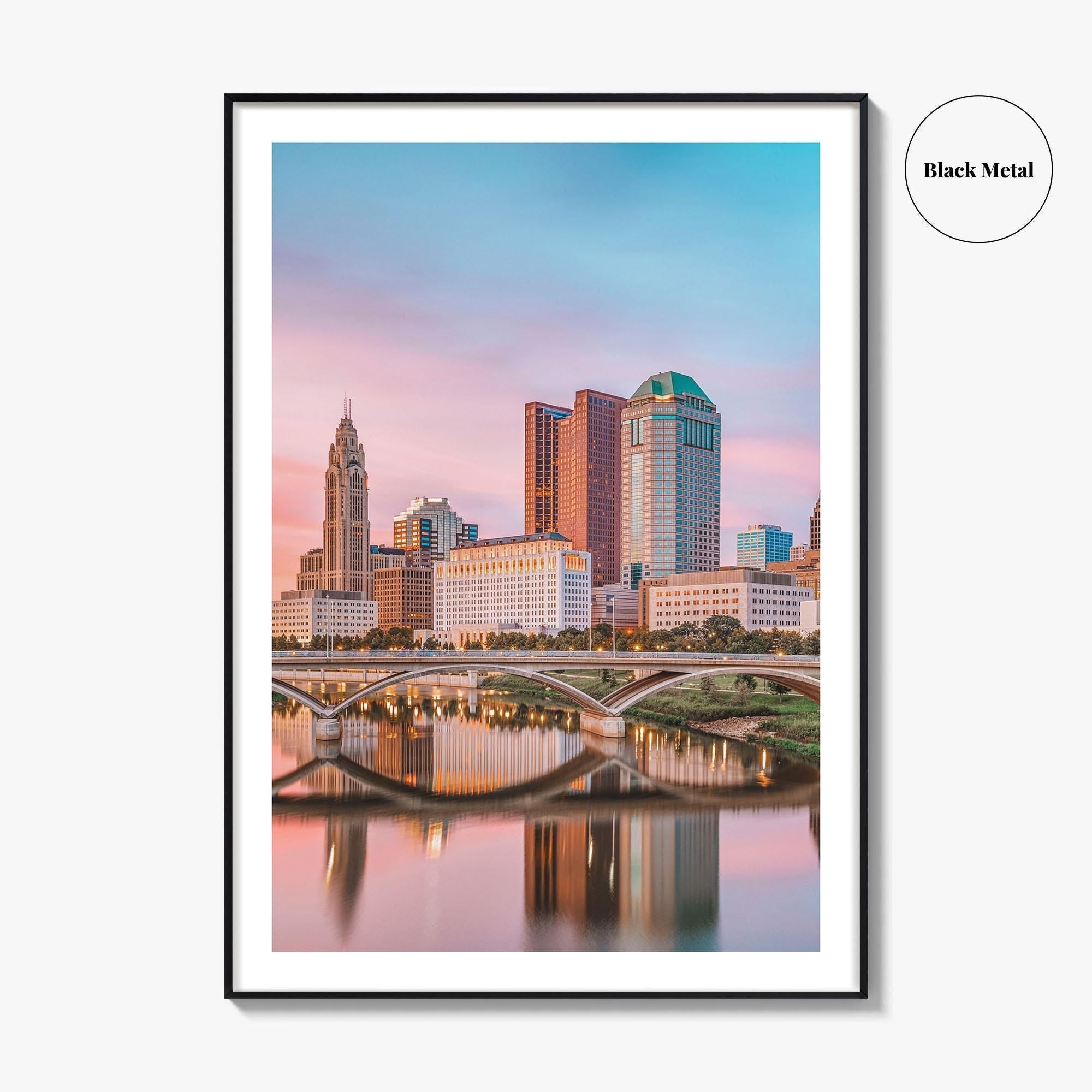 Columbus Ohio Skyline Fine Art Photo Print, Poster, USA Wall Decor