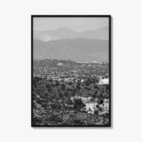 East Los Angeles Black and White Fine Art Photo Print, Northeast LA California Poster