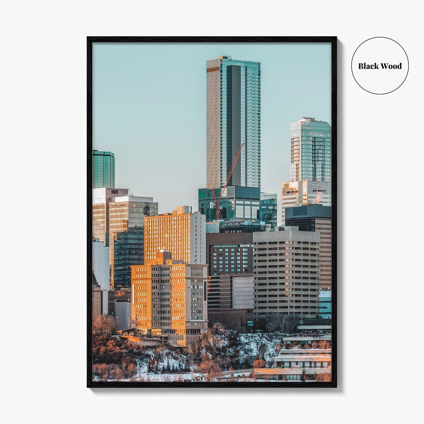 Edmonton Skyline Fine Art Photo Print, Alberta Canada Wall Poster