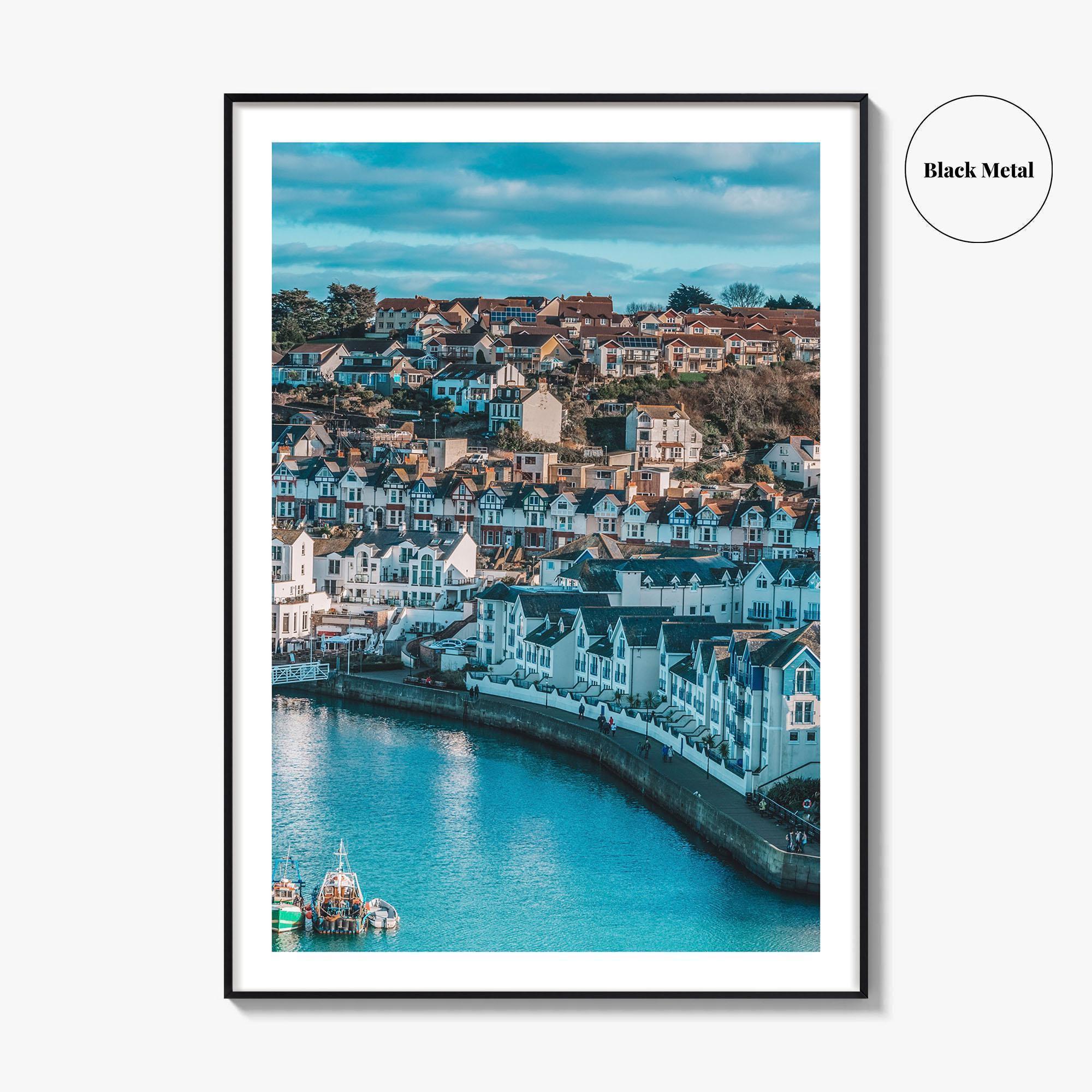 Torquay Fine Art Photo Print, Devon England Poster, English Riviera Harbour Decor