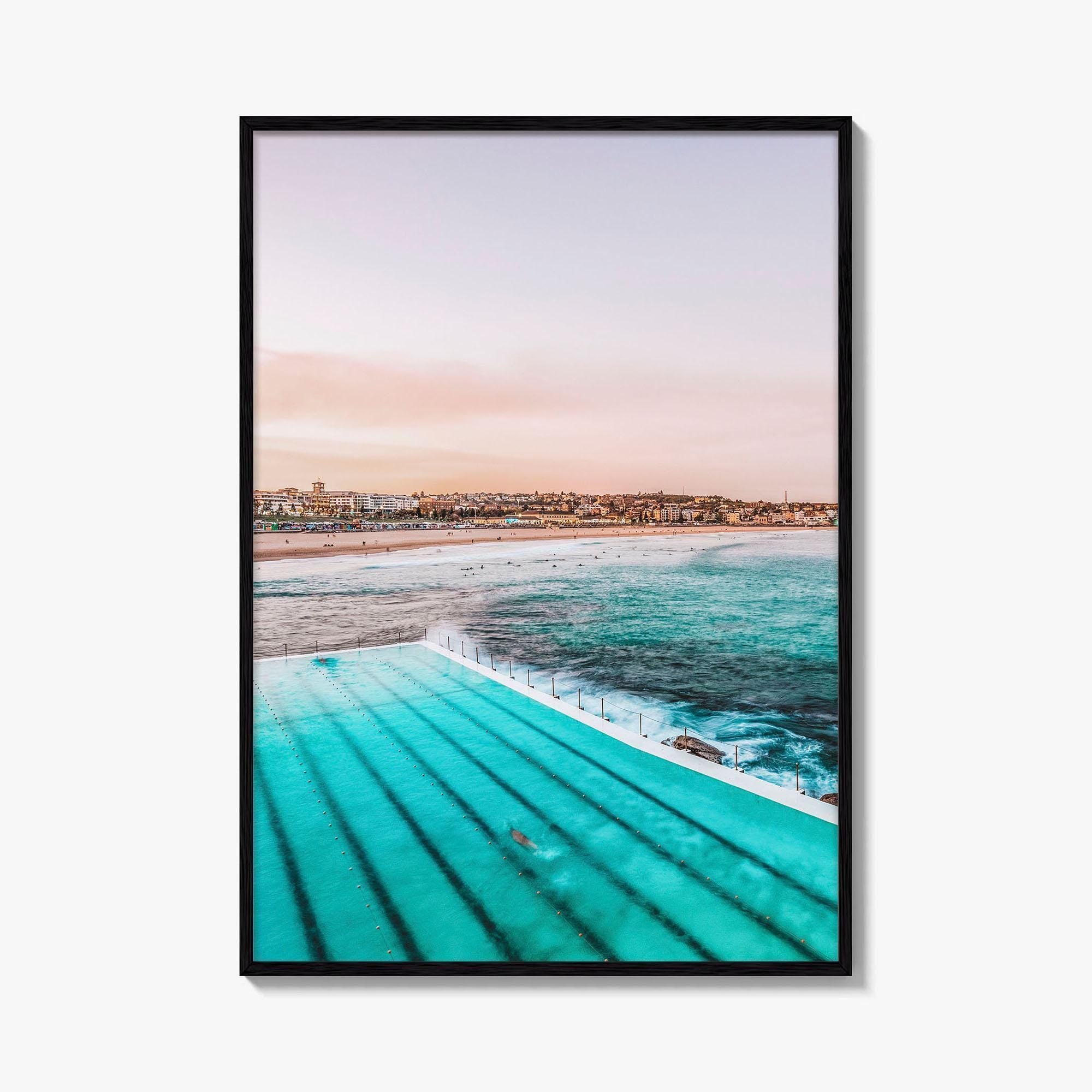 Bondi Beach Fine Art Photo Print, Sydney, Bondi Icebergs Pool, NSW Australia Poster