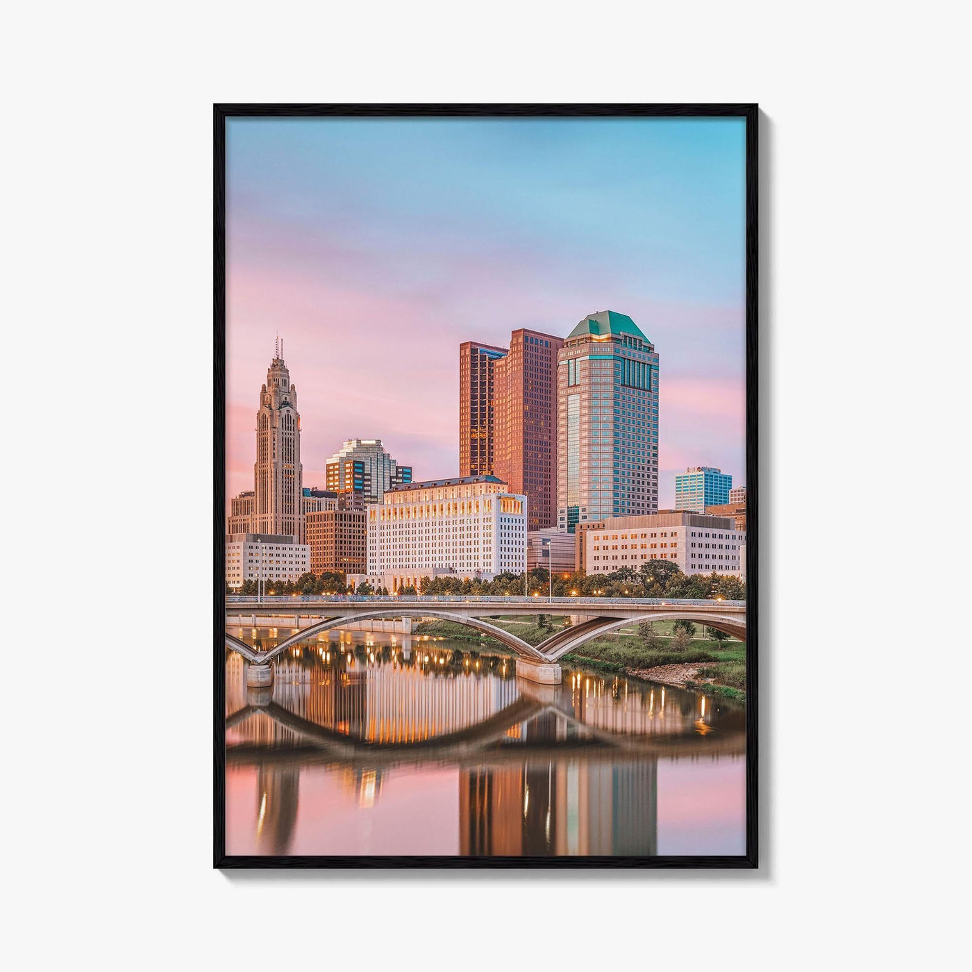 Columbus Ohio Skyline Fine Art Photo Print, Poster, USA Wall Decor