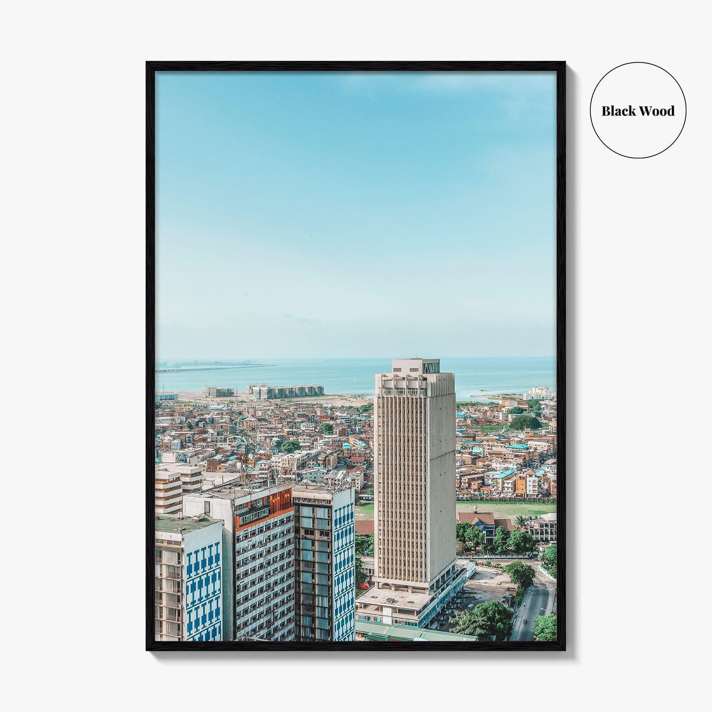 Lagos Island Nigeria Fine Art Photo Print, Aerial View, Wall Art Poster, Africa