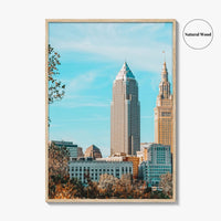 Cleveland Skyline Fine Art Photo Print, Ohio Poster, USA Wall Decor, Terminal Tower