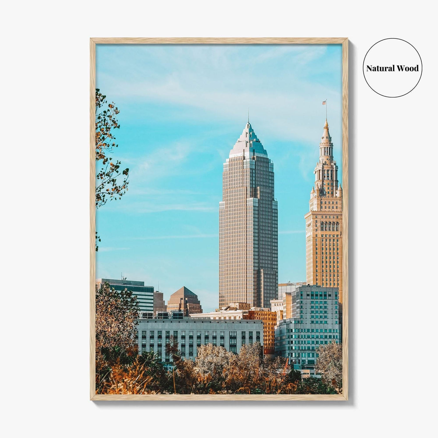 Cleveland Skyline Fine Art Photo Print, Ohio Poster, USA Wall Decor, Terminal Tower