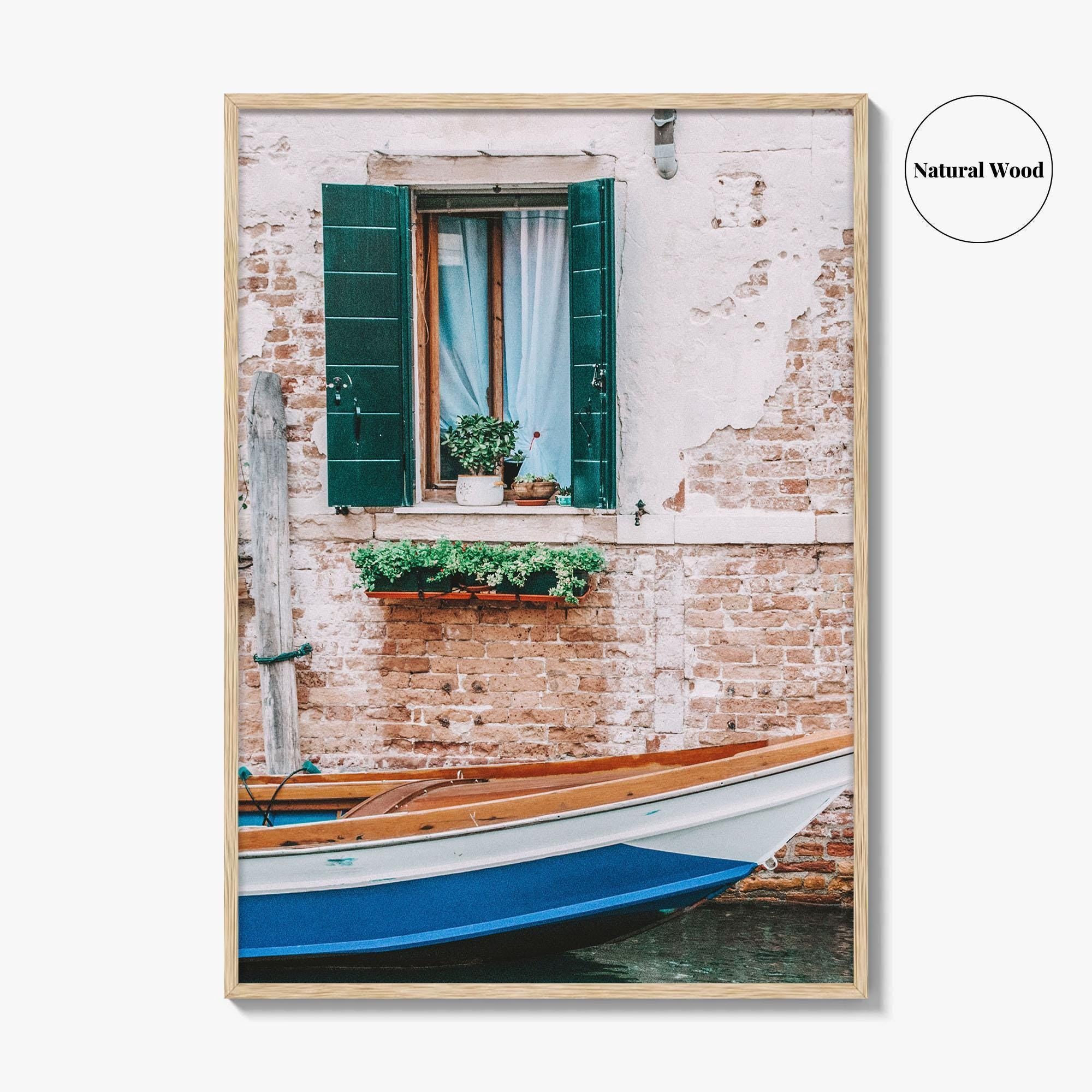 Venice Fine Art Photo Print, Italy, Venezia, Canal, Boat, Wall Decor, Poster