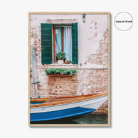 Venice Fine Art Photo Print, Italy, Venezia, Canal, Boat, Wall Decor, Poster