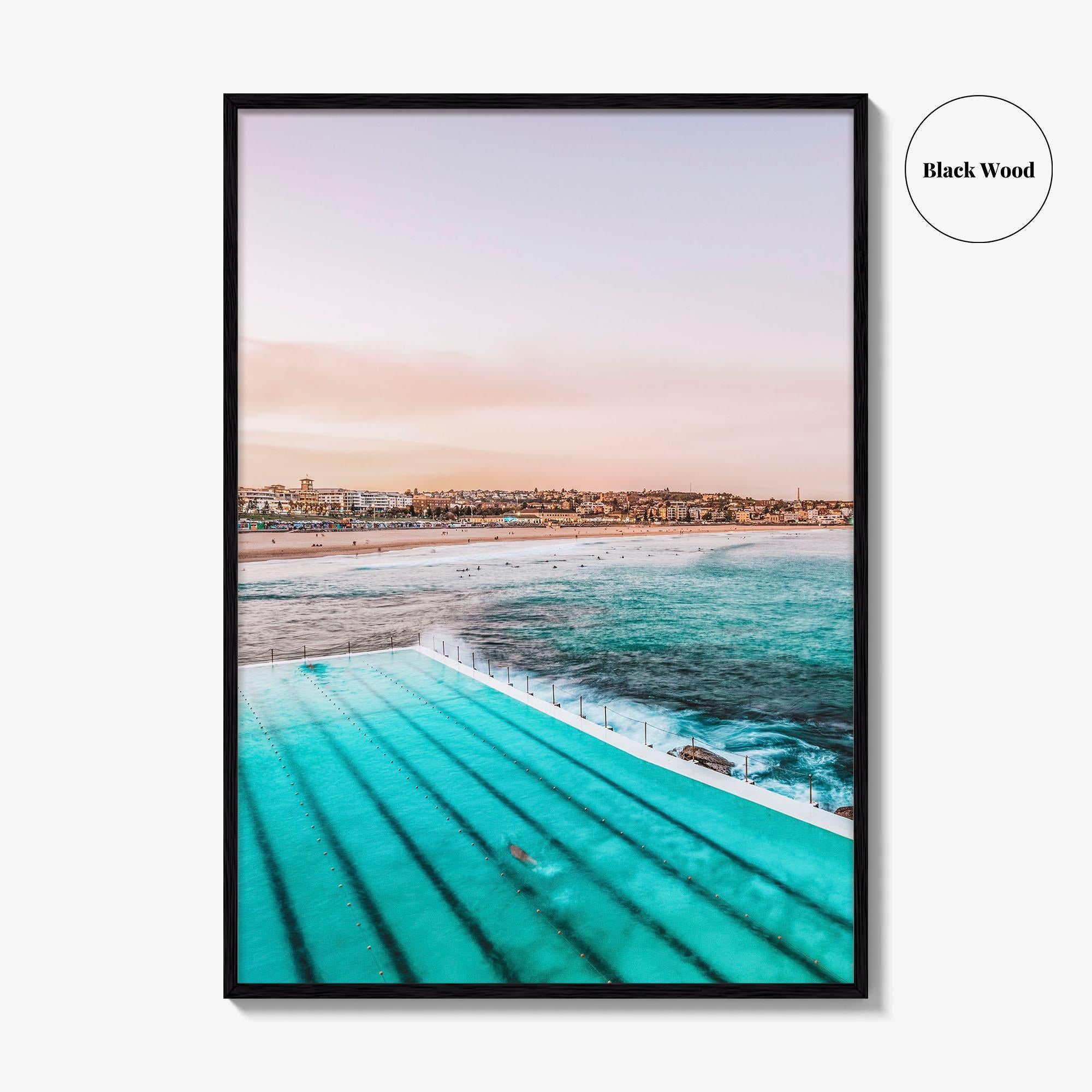 Bondi Beach Fine Art Photo Print, Sydney, Bondi Icebergs Pool, NSW Australia Poster